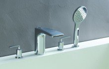 Aquatica Bollicine 4 Hole Deck Mounted Bath Filler (SKU 126) 01